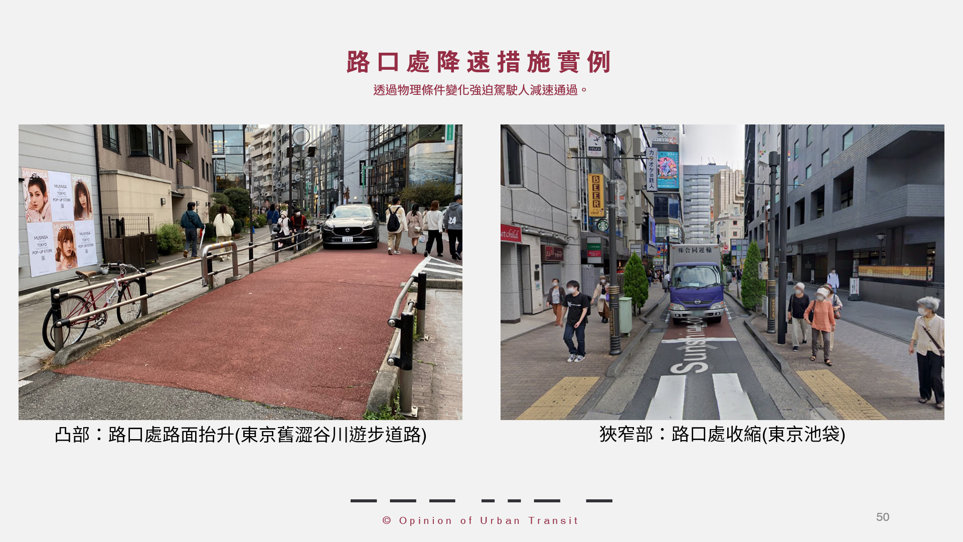 借鏡先進國家減速設計，讓鄰里道路慢下來